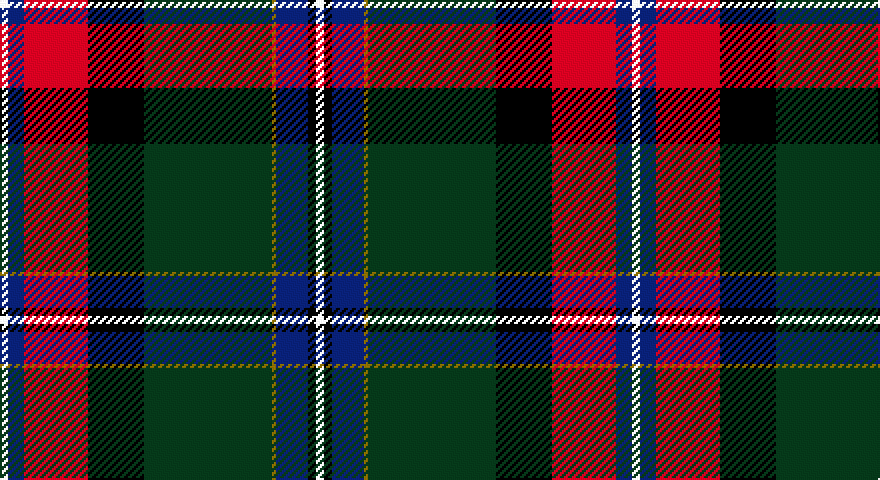 W/4 DB8 R32 K28 DG64 Y2 DB16 K4 W/4 tartan
