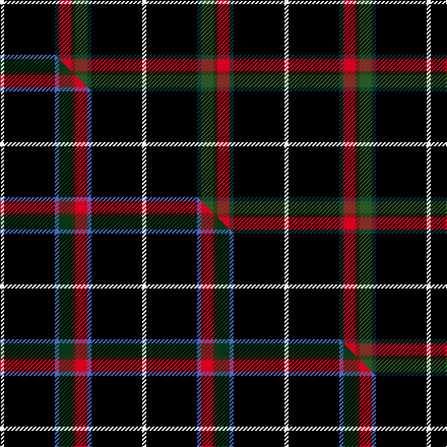 this sett (top) woven against the master sett (bottom)
