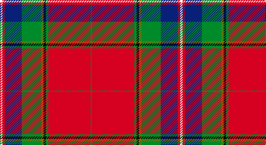 W/4 R4 DB28 G32 Y4 K4 G4 R70 G/2 tartan