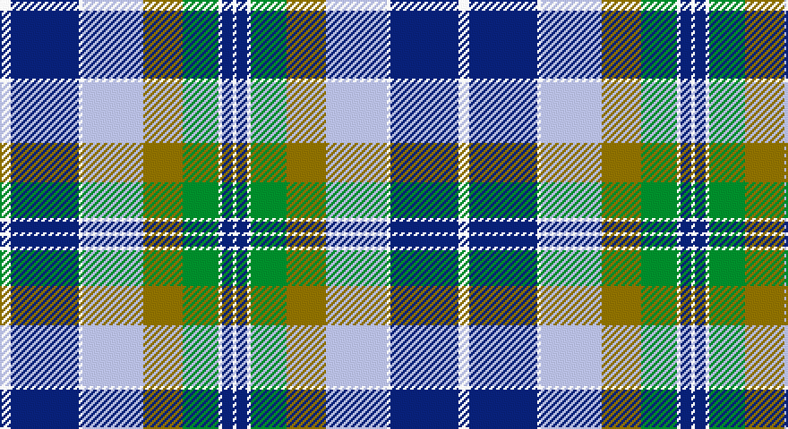 W/6 DB38 W2 LB34 Y22 G20 W2 DB6 W/2 tartan