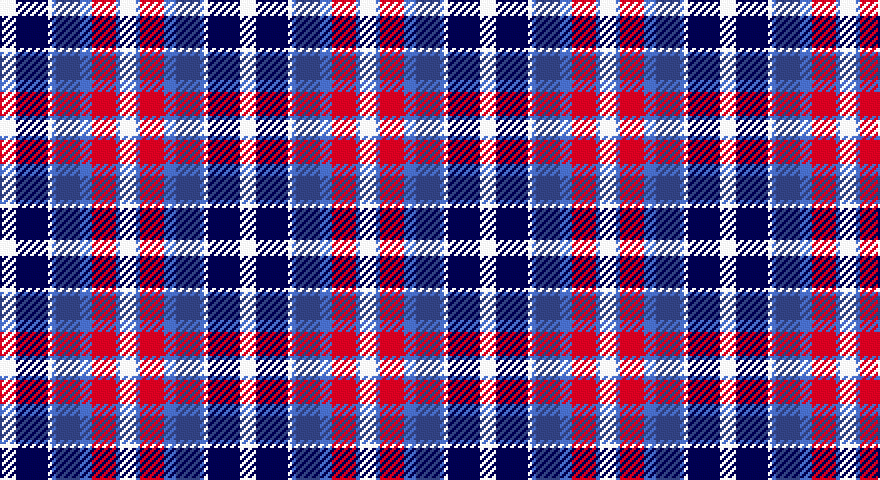 W/8 DB16 W2 B2 DBi12 B6 R12 B2 W/8 tartan