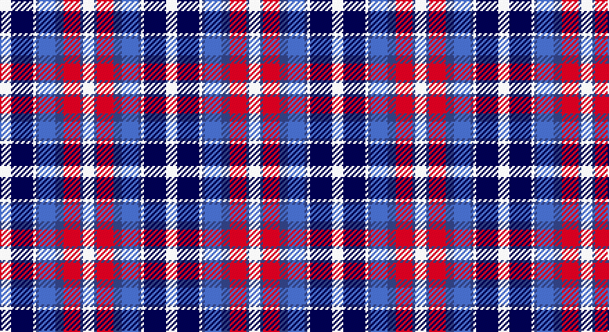 W/8 DB16 W2 DBi2 B12 DBi6 R12 DBi2 W/8 tartan