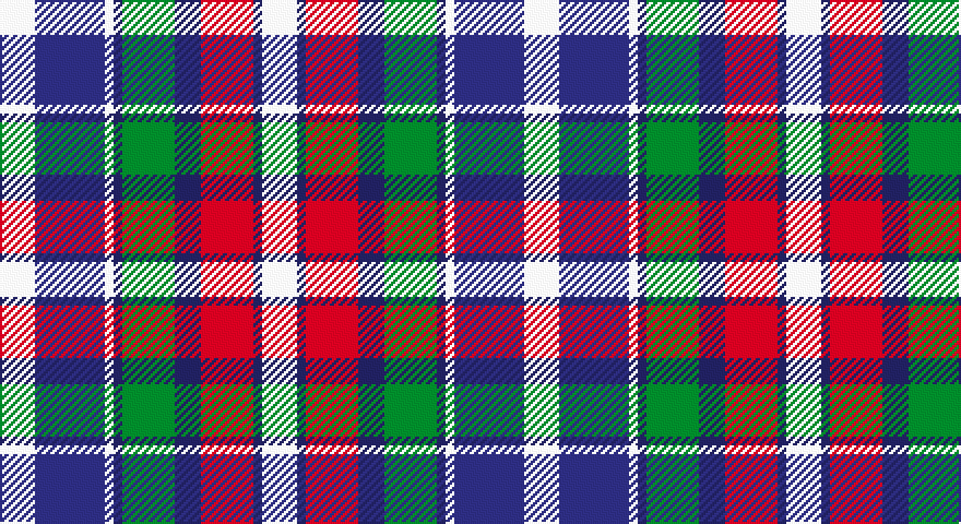 W/16 DBi32 W4 DB4 G24 DB12 R24 DB4 W/16 tartan