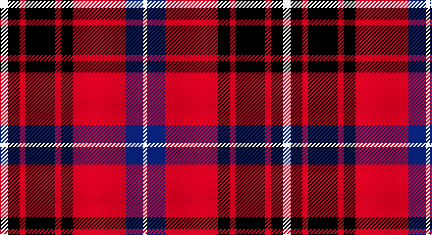 W/8 K12 R6 K30 R6 K12 R54 DB18 W/4 tartan