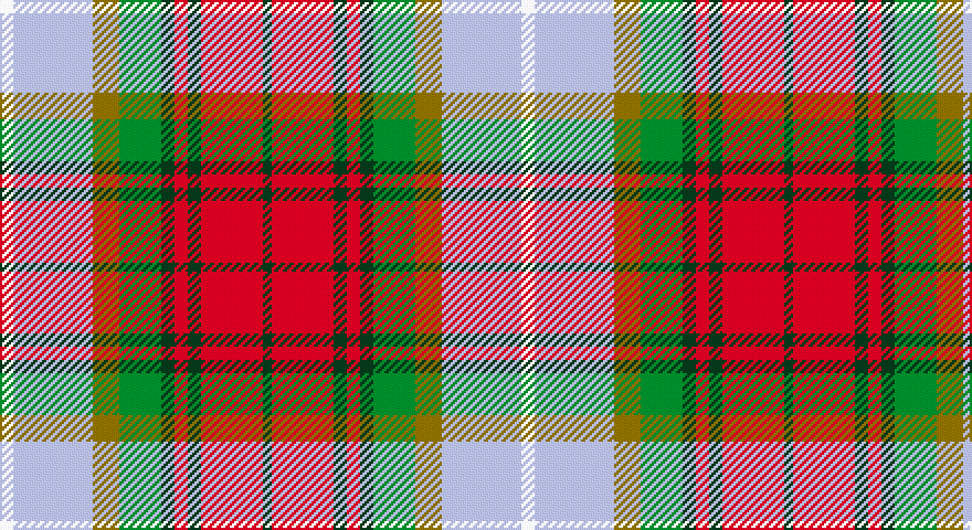 W/6 LB36 Y12 G19 DG6 R6 DG6 R28 DG/4 tartan