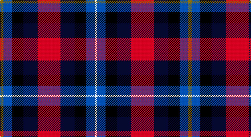 Y/6 DB15 K20 Ki25 R40 Ki25 K20 DB15 W/4 tartan